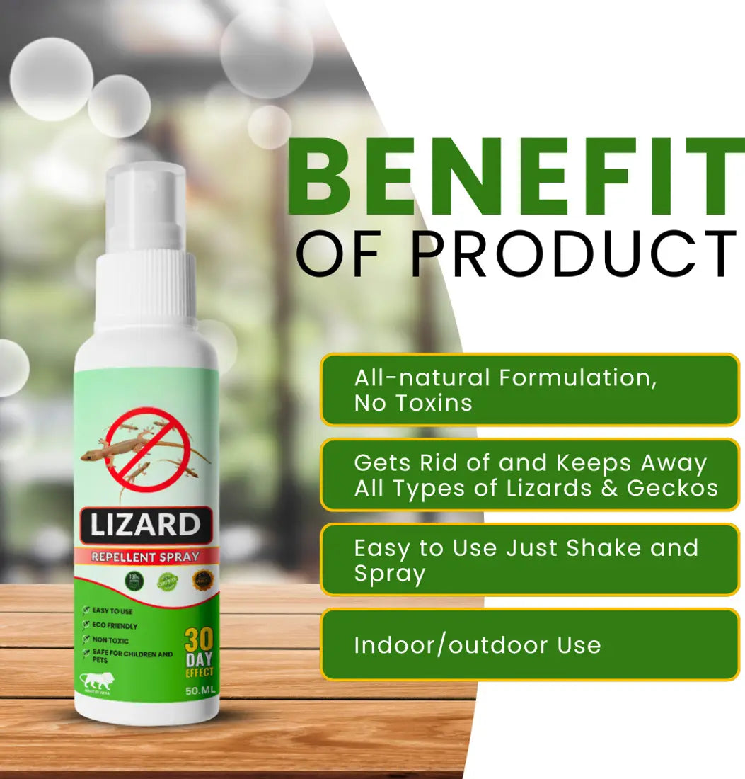 Lizard Repellent Spray – Natural & Effective Indoor Solution