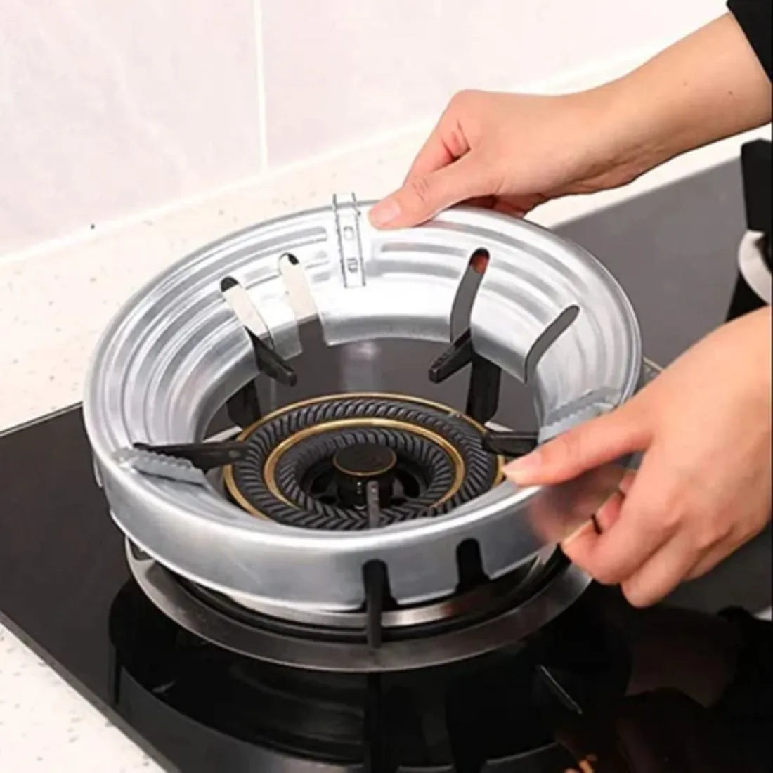 Energy-Saving Cast Iron Pot - Windproof Gas Stove Hood | Click2kart