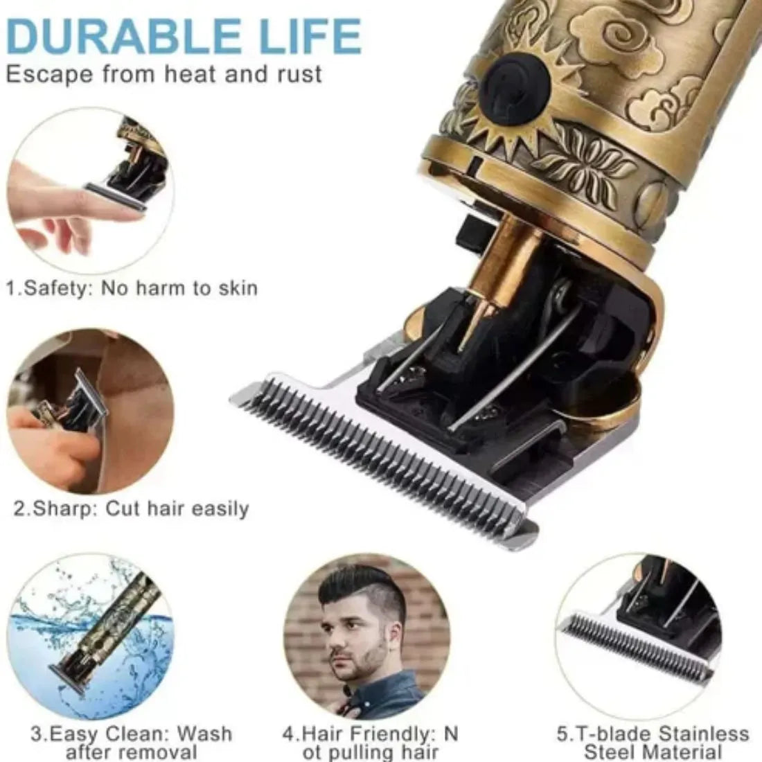 Buddha Pro Hair Trimmer | Precision Grooming for Men | Click2kart