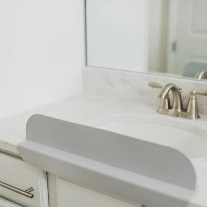 Silicone Sink Water Splash Guard | Flexible Anti-Splash Faucet Protector | Easy-Clean Sink Counter Shield