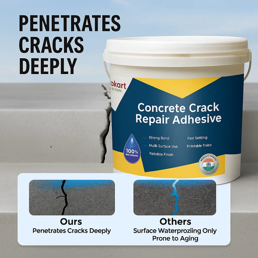 Concrete Crack Repair Adhesive – Heavy Duty Filler for Wall & Floor Cracks