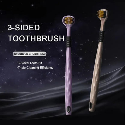 3-Sided Toothbrush | Ultra Soft Bristles for Deep Cleaning