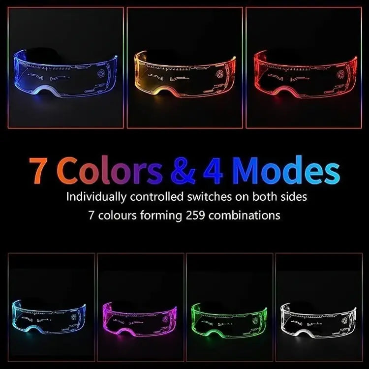 Light Up Glasses – Glow in the Dark Party Glasses for Festivals & Events