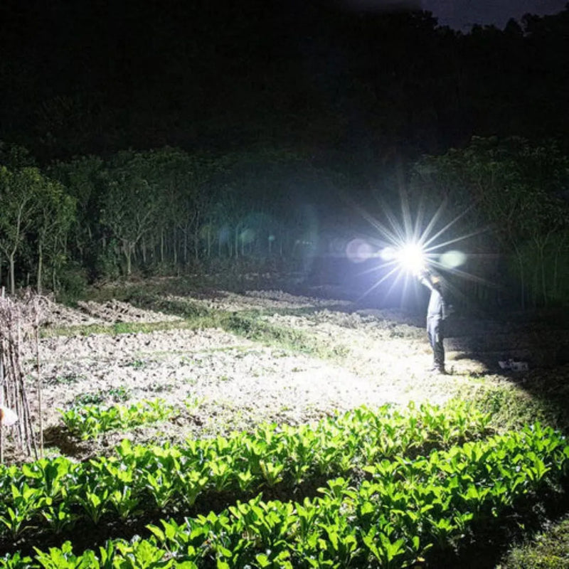 Versatile LED Flashlight with Power Bank, Hammer, and Magnets - Click2kart