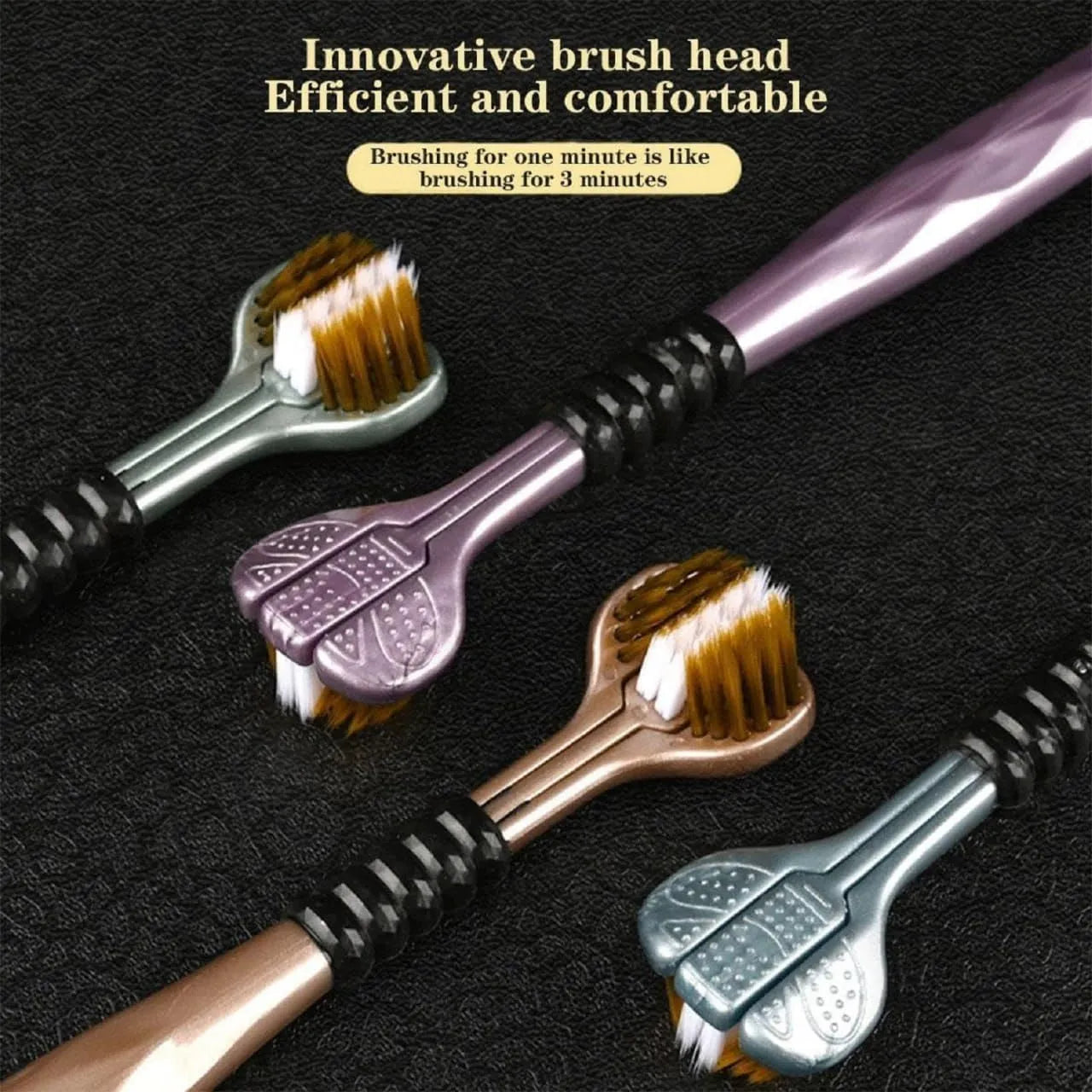 3-Sided Toothbrush | Ultra Soft Bristles for Deep Cleaning