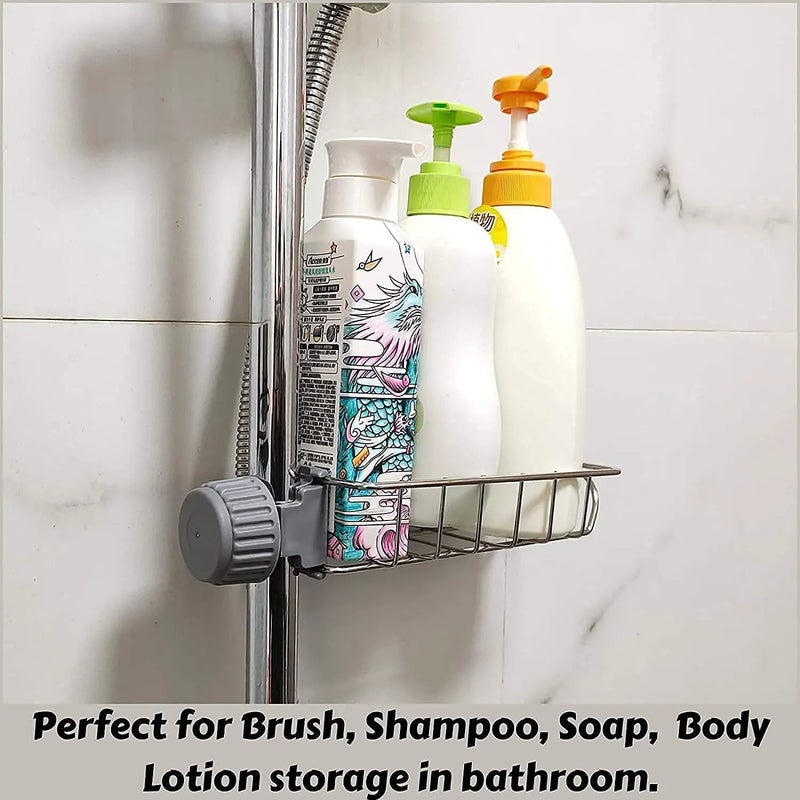 2 Pcs Kitchen Sink Organizer Shelf with 3 Non-Scratch Dish Wash Cloths | Stainless Steel Wash Basin Storage Rack for Kitchen Sink