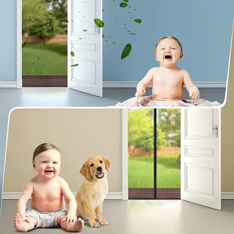 Magnetic Screen Door - Mosquito Curtain for All Door Types & Sizes