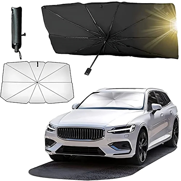 Windshield Car Umbrella - Protect Your Car from Heat & UV Rays | Compact & Easy to Use