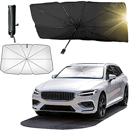 Windshield Car Umbrella - Protect Your Car from Heat & UV Rays | Compact & Easy to Use