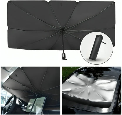 Windshield Car Umbrella - Protect Your Car from Heat & UV Rays | Compact & Easy to Use