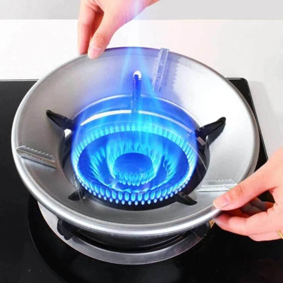 Energy-Saving Cast Iron Pot - Windproof Gas Stove Hood | Click2kart