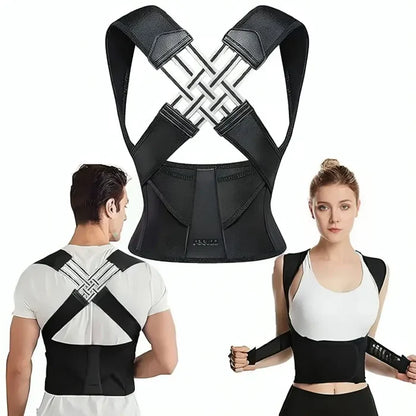 Adjustable Back Posture Corrector Back Support Belt | Back Pain Back Straight And Shoulder Support Belt