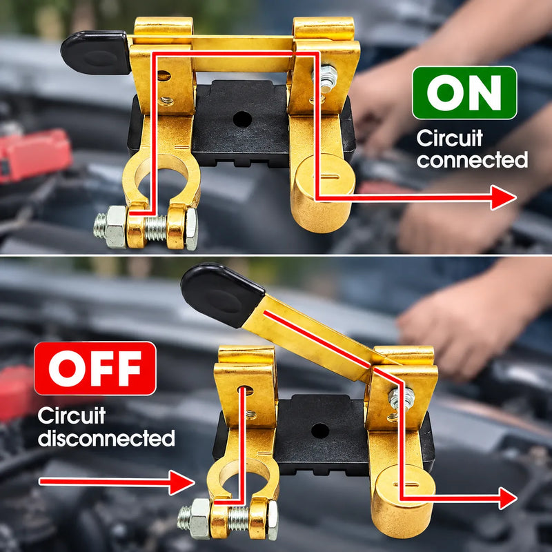 Car Battery Disconnect Switch – Heavy-Duty Battery Cut-Off Isolator Switch