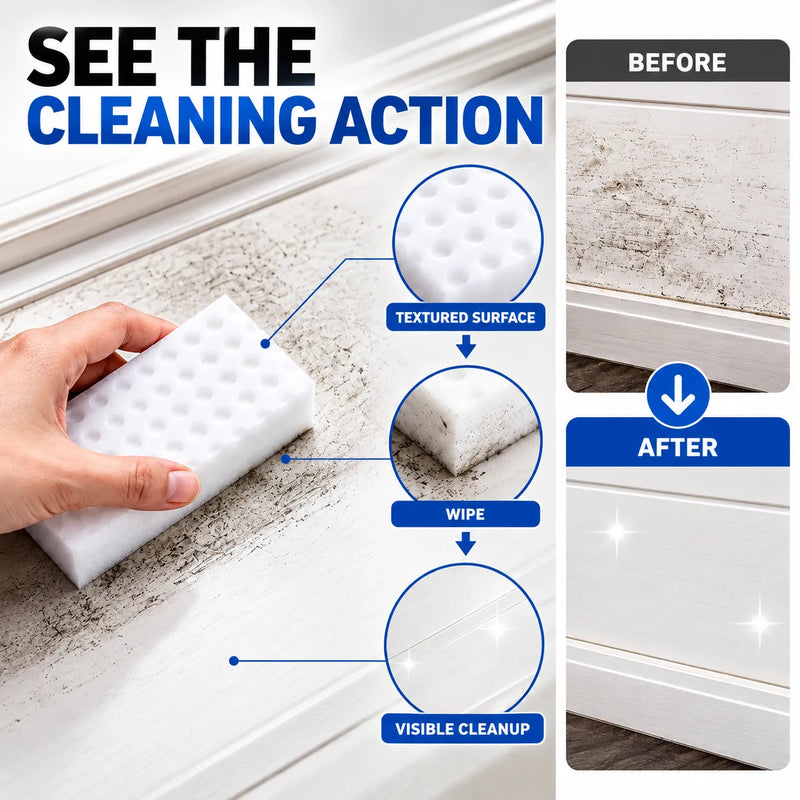 High-Density Multi-Surface Cleaning Sponge – Tough Stain & Dirt Remover
