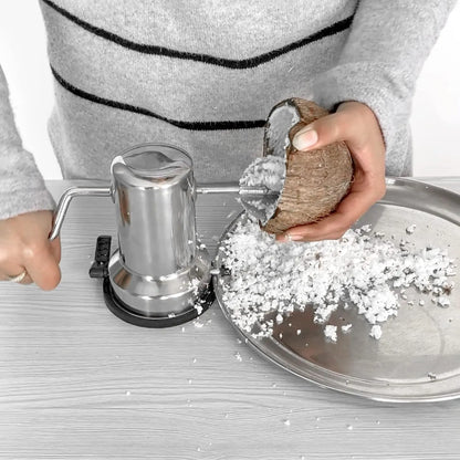 Stainless Steel Coconut Scraper | Easy Handheld Coconut Grater for Fresh Coconut
