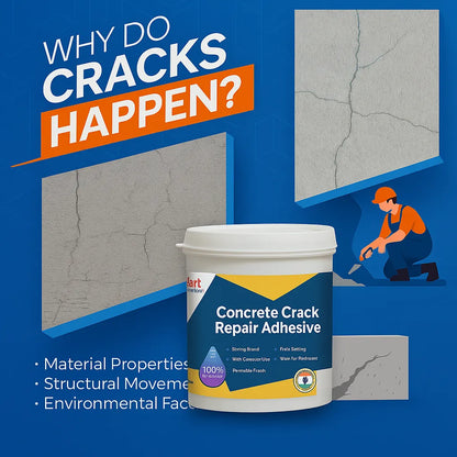 Concrete Crack Repair Adhesive – Heavy Duty Filler for Wall & Floor Cracks