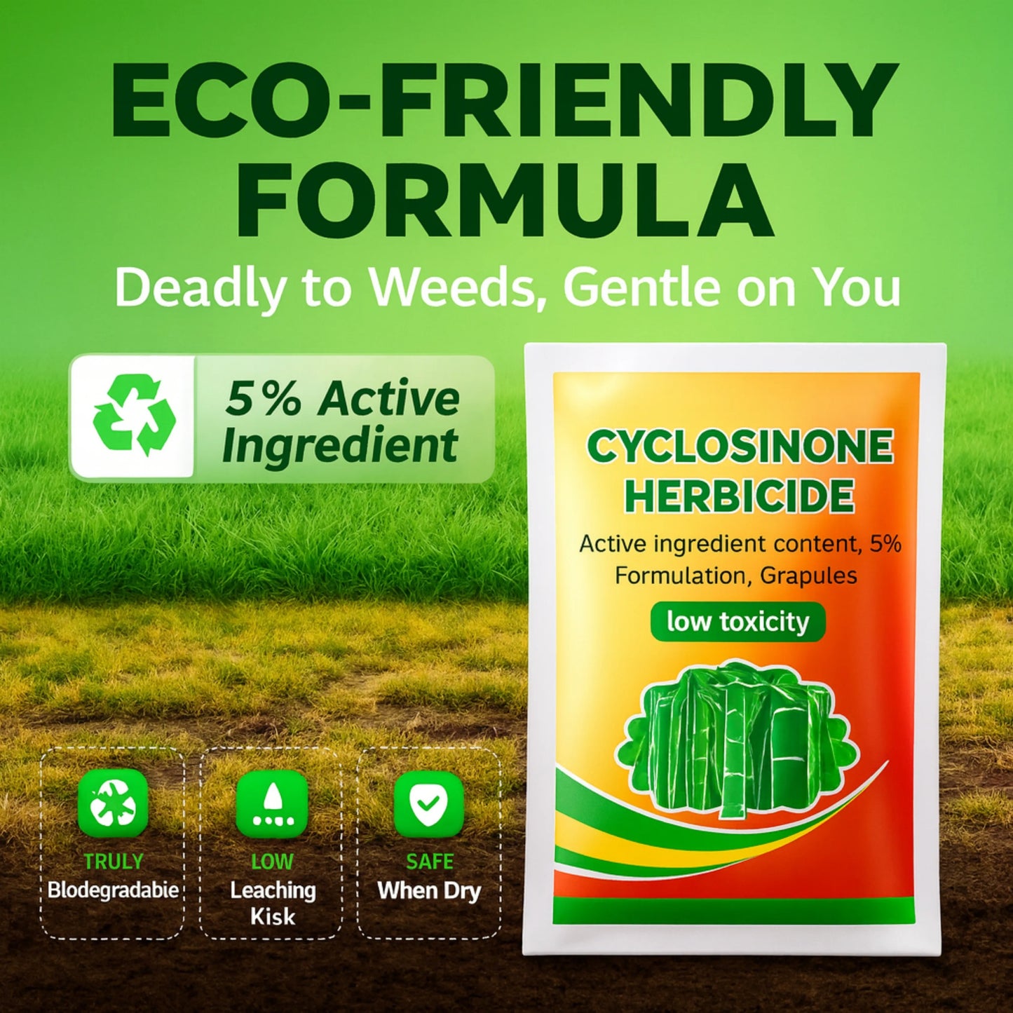 Cyclosinone Herbicide Granules