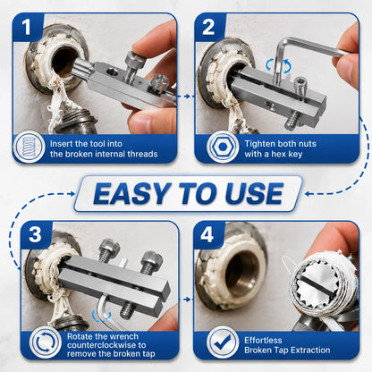 Broken Faucet Head Extractor Tool – Heavy Duty Thread Remover