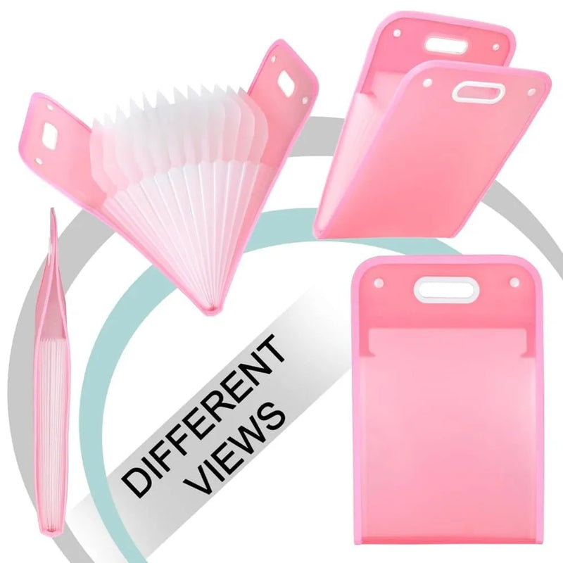 A4 Expanding File Folder | 13 Pocket Accordion Document Organizer