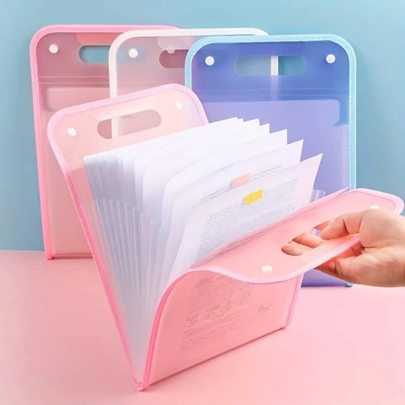 A4 Expanding File Folder | 13 Pocket Accordion Document Organizer