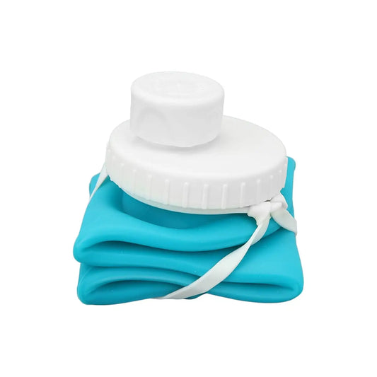 Foldable Water Bottle 600ml | Collapsible Silicone Bottle with Wide Mouth | Portable Sports & Travel Water Bottle for Outdoor Use