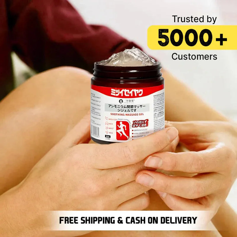 Japanese Massage Gel for Joint & Muscle Pain Relief | Deep Penetration Formula | Fast-Acting Herbal Therapy Gel