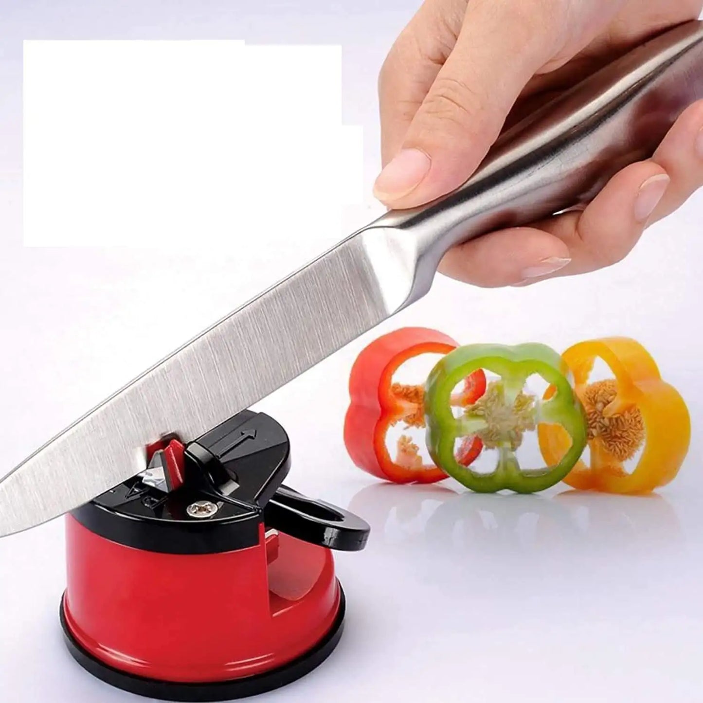 Manual Kitchen Knife Sharpener for Stainless Steel Blades