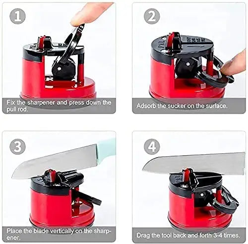 Manual Kitchen Knife Sharpener for Stainless Steel Blades