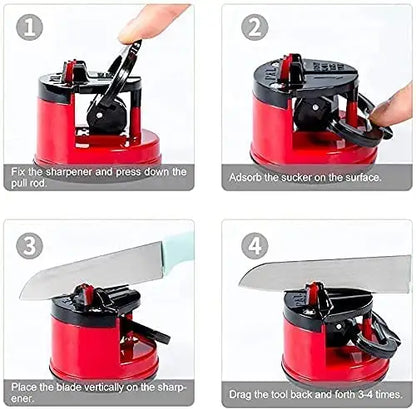 Manual Kitchen Knife Sharpener for Stainless Steel Blades