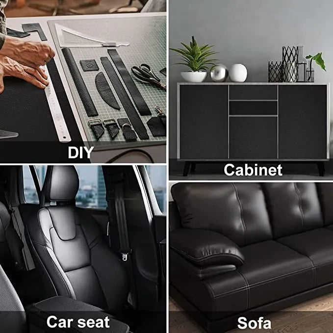 Self-Adhesive Leather Repair Patch | Cut-to-Size Repair Tape for Sofas, Car Seats & Furniture
