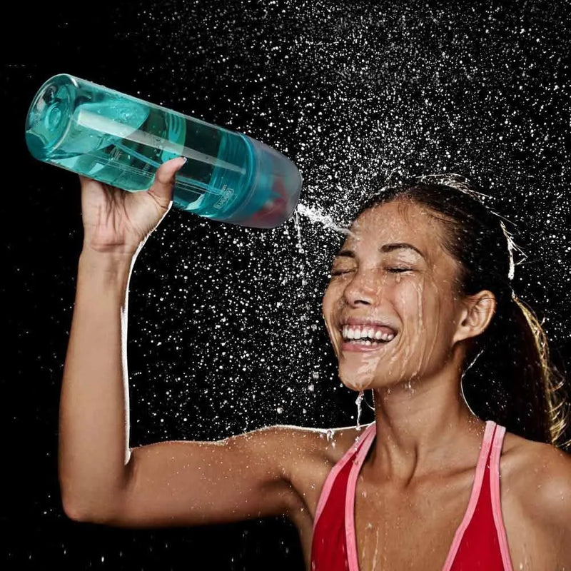 2 In 1 Drink & Mist Water Bottle – Spray Mist Sports Water Bottle for Gym, Running & Outdoor Cooling