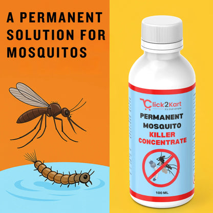 Permanent Mosquito Killer Concentrate | Fast-Acting Larvae & Mosquito Eliminator | Long-Term Home Protection