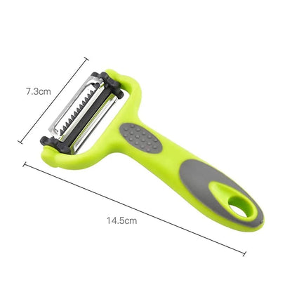3-in-1 Rotary Multi-Functional Peeler | Vegetable & Fruit Peeler with 3 Interchangeable Blades