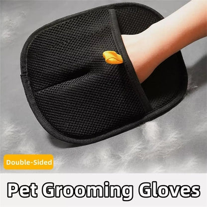 Pet Hair Remover Glove – Gentle Grooming & Shedding Glove for Dogs & Cats