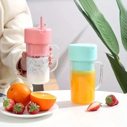Portable Rechargeable Mini Blender | USB Electric Juice Maker Bottle | Personal Smoothie & Shake Blender for Travel & Kitchen