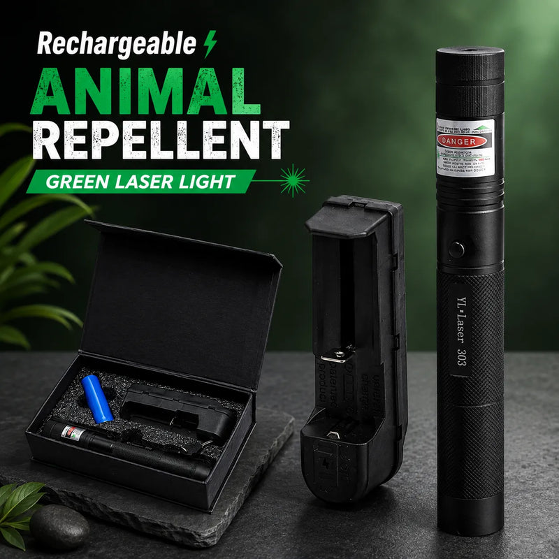 Rechargeable Green Laser Animal Repellent
