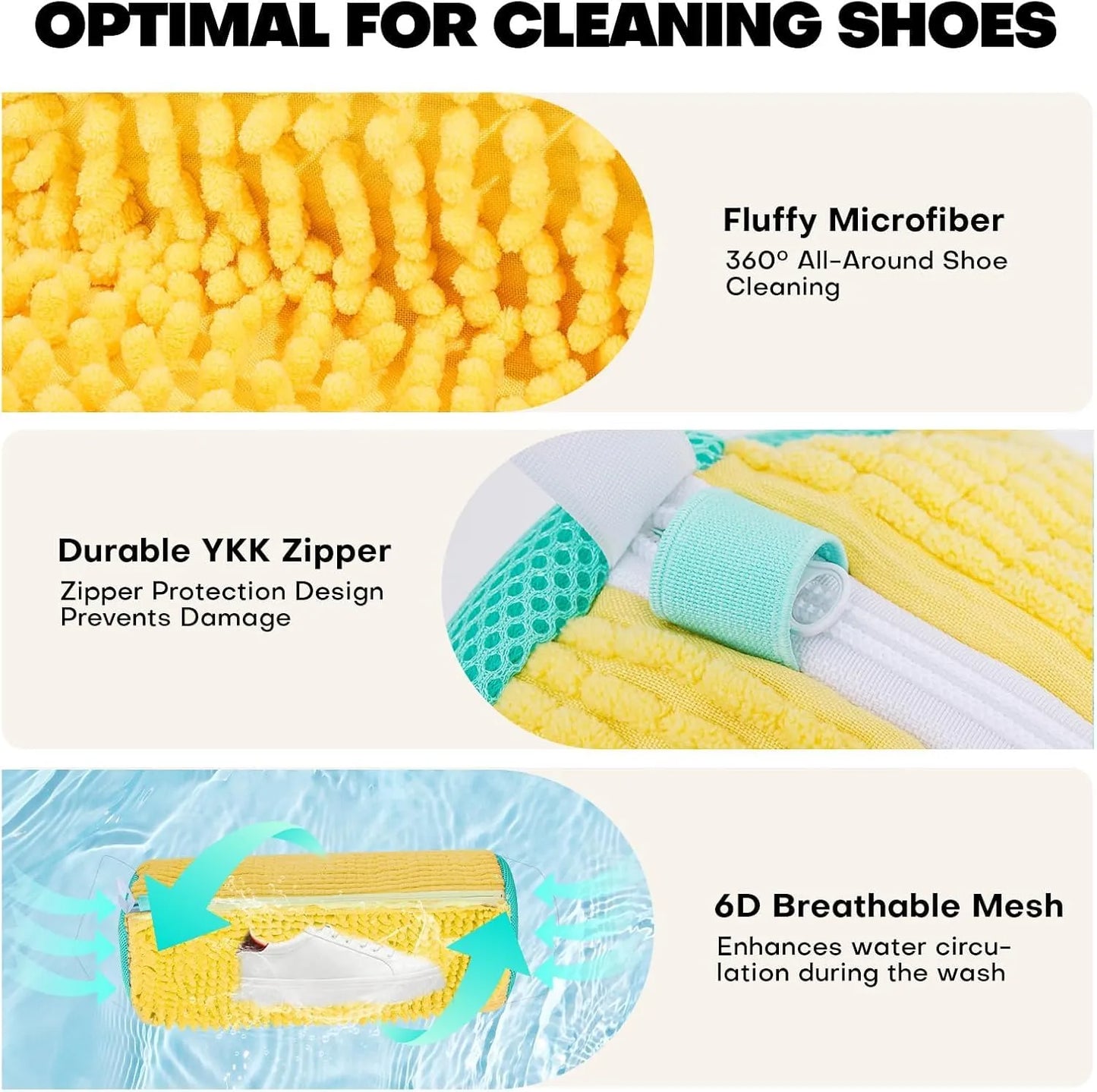 Shoe Washing Machine Bag – Durable Zip Laundry Bag for Cleaning Sneakers, Trainers & Footwear