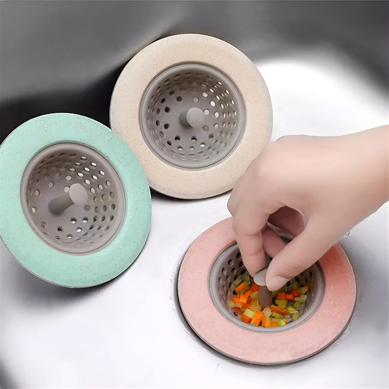 Universal Silicone Sink Strainer | Flexible Kitchen Drain Filter for Food Waste & Hair Catching