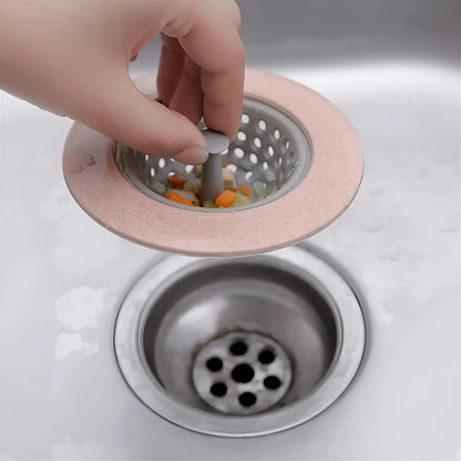 Universal Silicone Sink Strainer | Flexible Kitchen Drain Filter for Food Waste & Hair Catching
