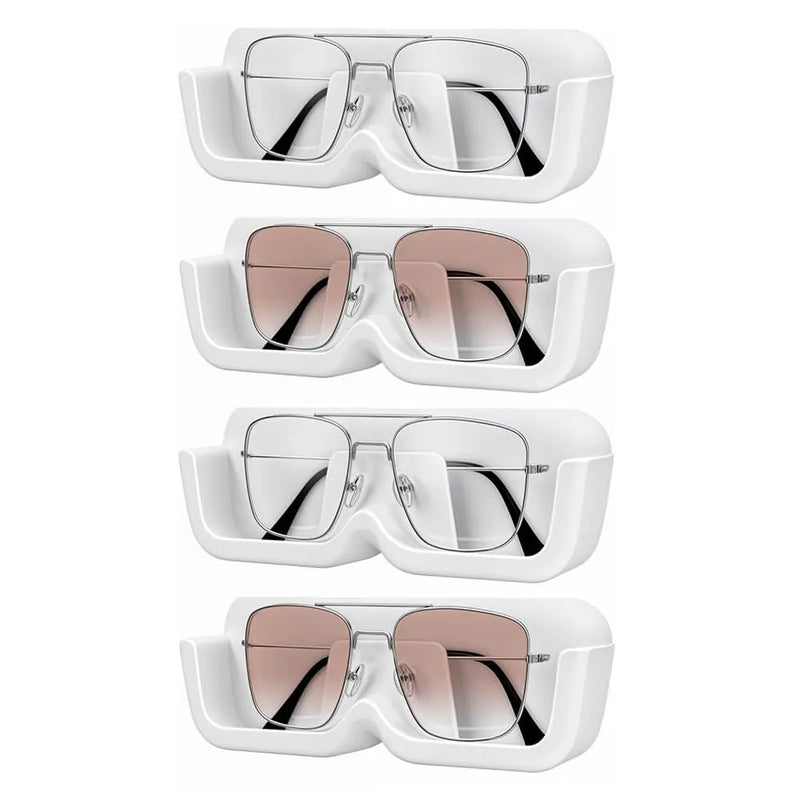 2 Pcs. Wall Mount Sunglasses Organizer | Eyewear Holder Rack with Double-Sided Adhesive Sticker