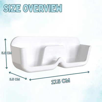 2 Pcs. Wall Mount Sunglasses Organizer | Eyewear Holder Rack with Double-Sided Adhesive Sticker
