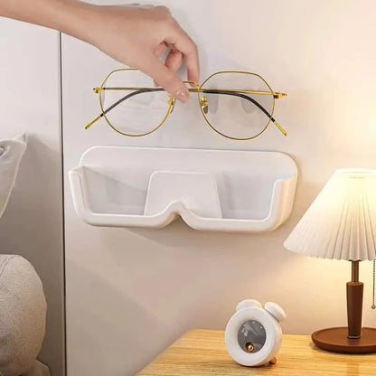 2 Pcs. Wall Mount Sunglasses Organizer | Eyewear Holder Rack with Double-Sided Adhesive Sticker