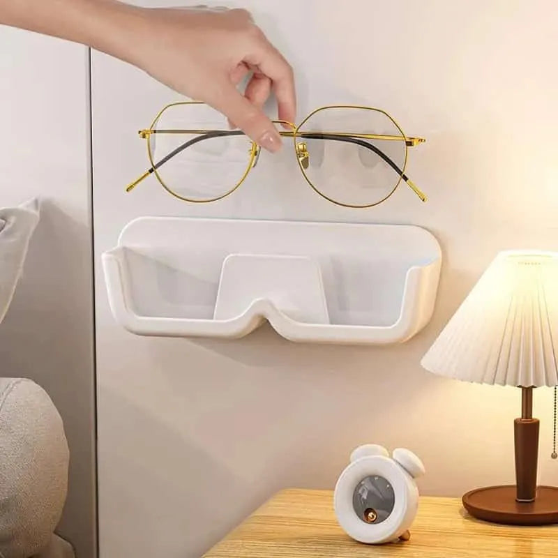 2 Pcs. Wall Mount Sunglasses Organizer | Eyewear Holder Rack with Double-Sided Adhesive Sticker