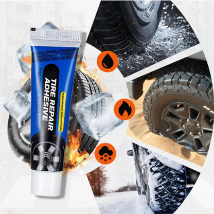 Waterproof Flexible Tyre Repair Adhesive – Instant Puncture Sealant for Cars, Bikes & Tubeless Tyres