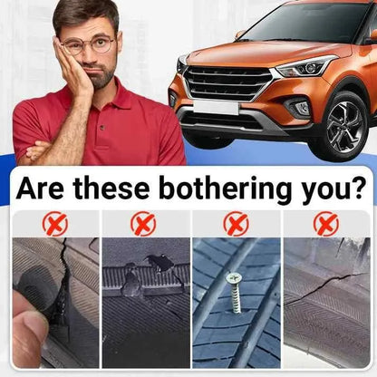 Waterproof Flexible Tyre Repair Adhesive – Instant Puncture Sealant for Cars, Bikes & Tubeless Tyres