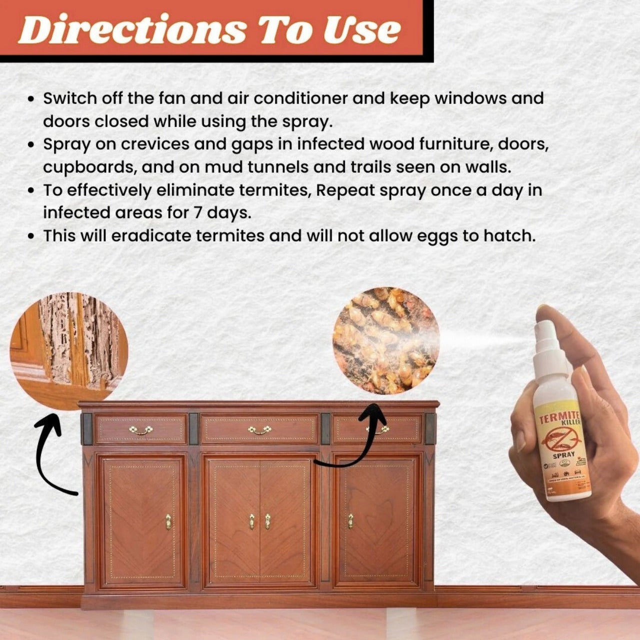 Termite Killer Spray – Powerful Protection for Wood, Walls & Furniture