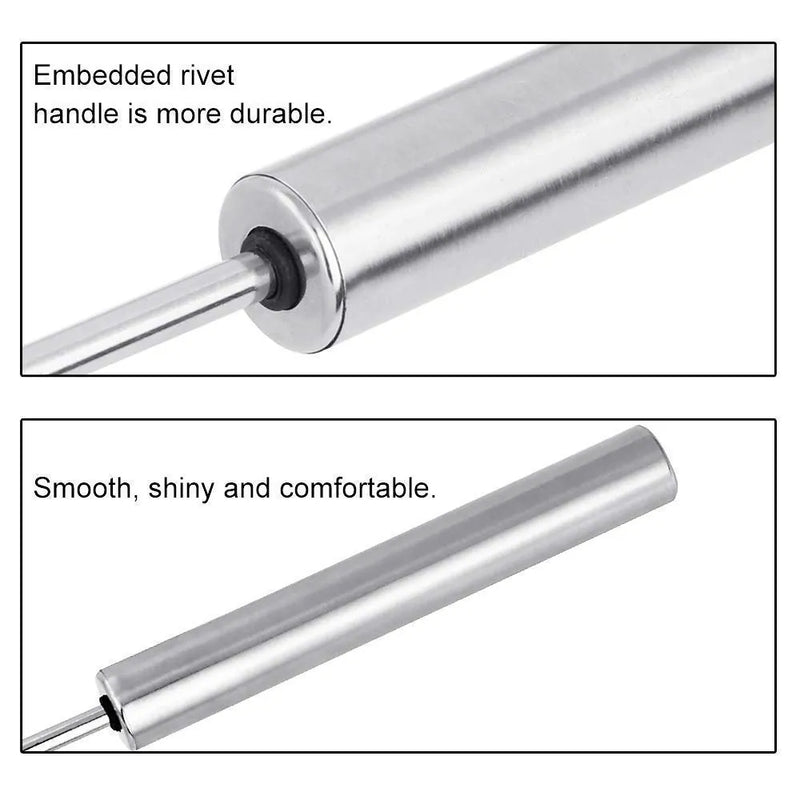 Stainless Steel Push Whisk Beater | Semi-Automatic Egg & Milk Frother | Manual Hand Blender for Kitchen