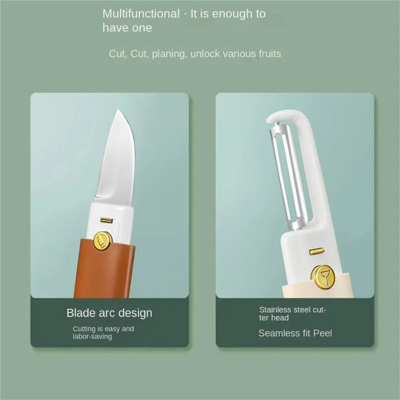 2-in-1 Peeler & Knife – Slice & Peel in One Smart Tool!