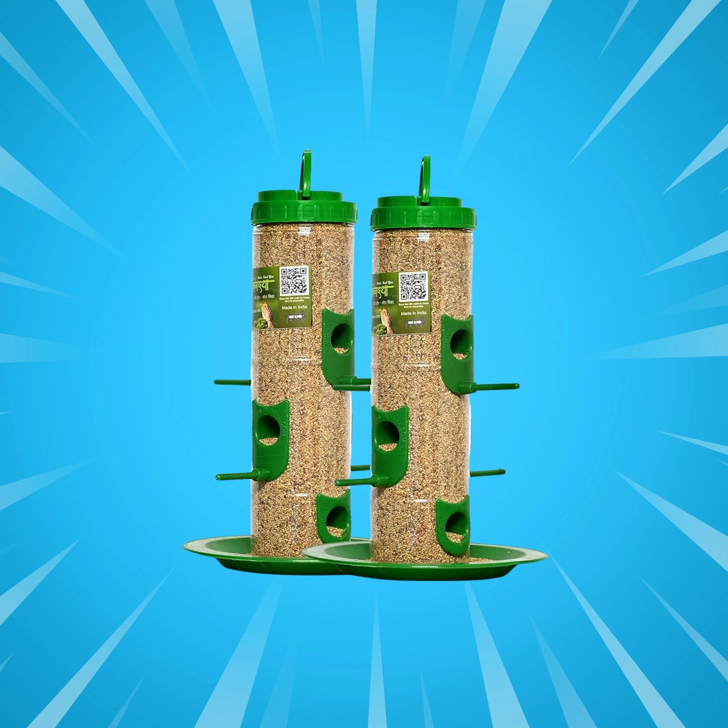 Durable Hanging Bird Feeder for Outdoor Use – Attracts Wild Birds