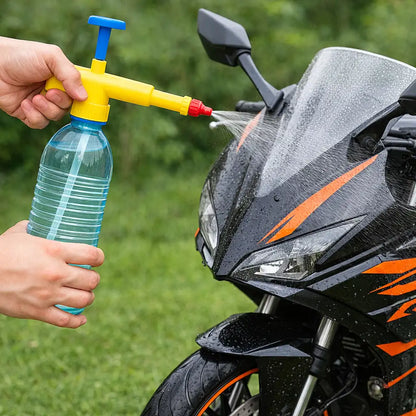 Bottle Pressure Sprayer Attachment | Handheld Pump Spray Gun | Adjustable Nozzle for Gardening & Cleaning